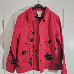 Floral Embroidered Women's Jacket